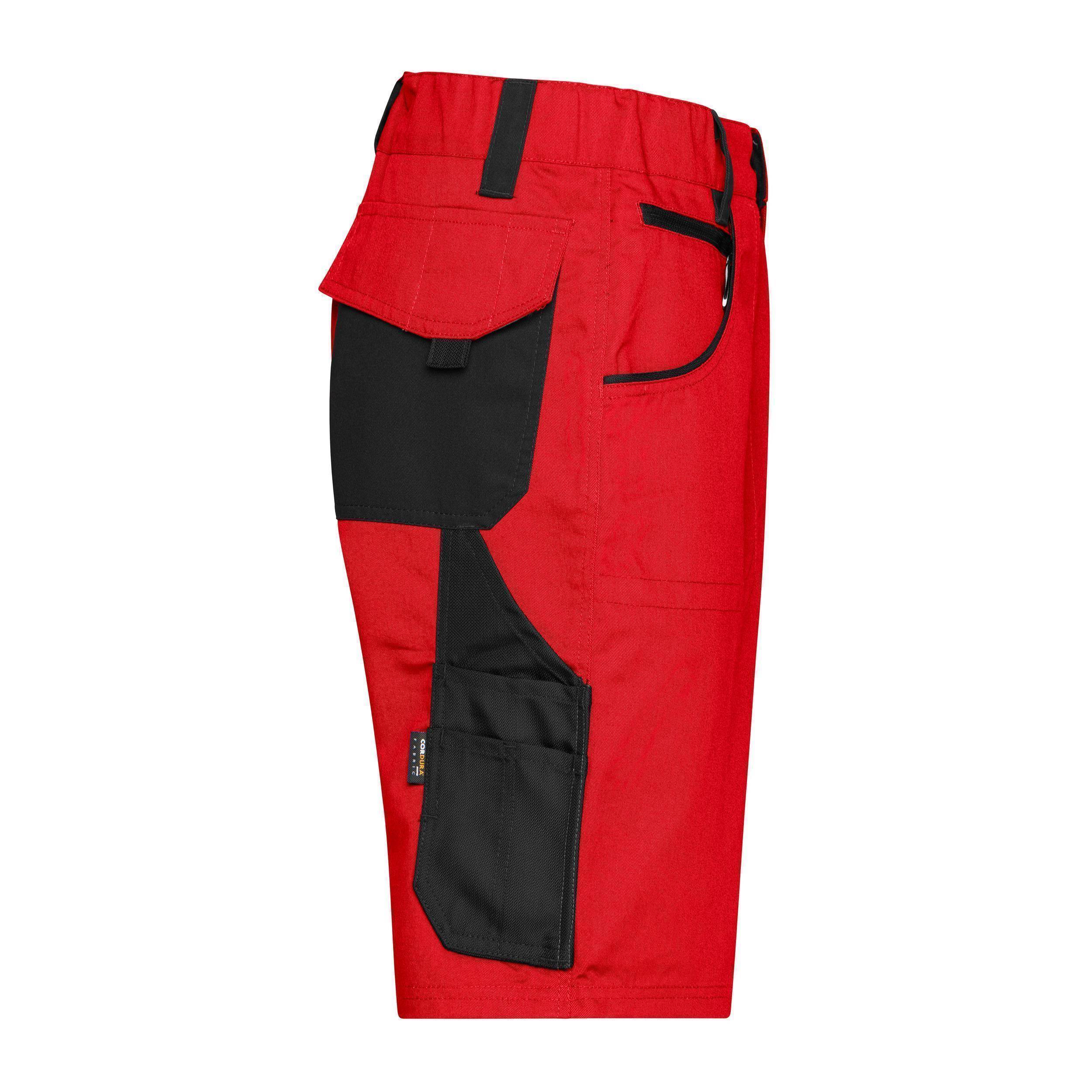 James & Nicholson® JN835 Workwear Bermudas Shorts red/black_56