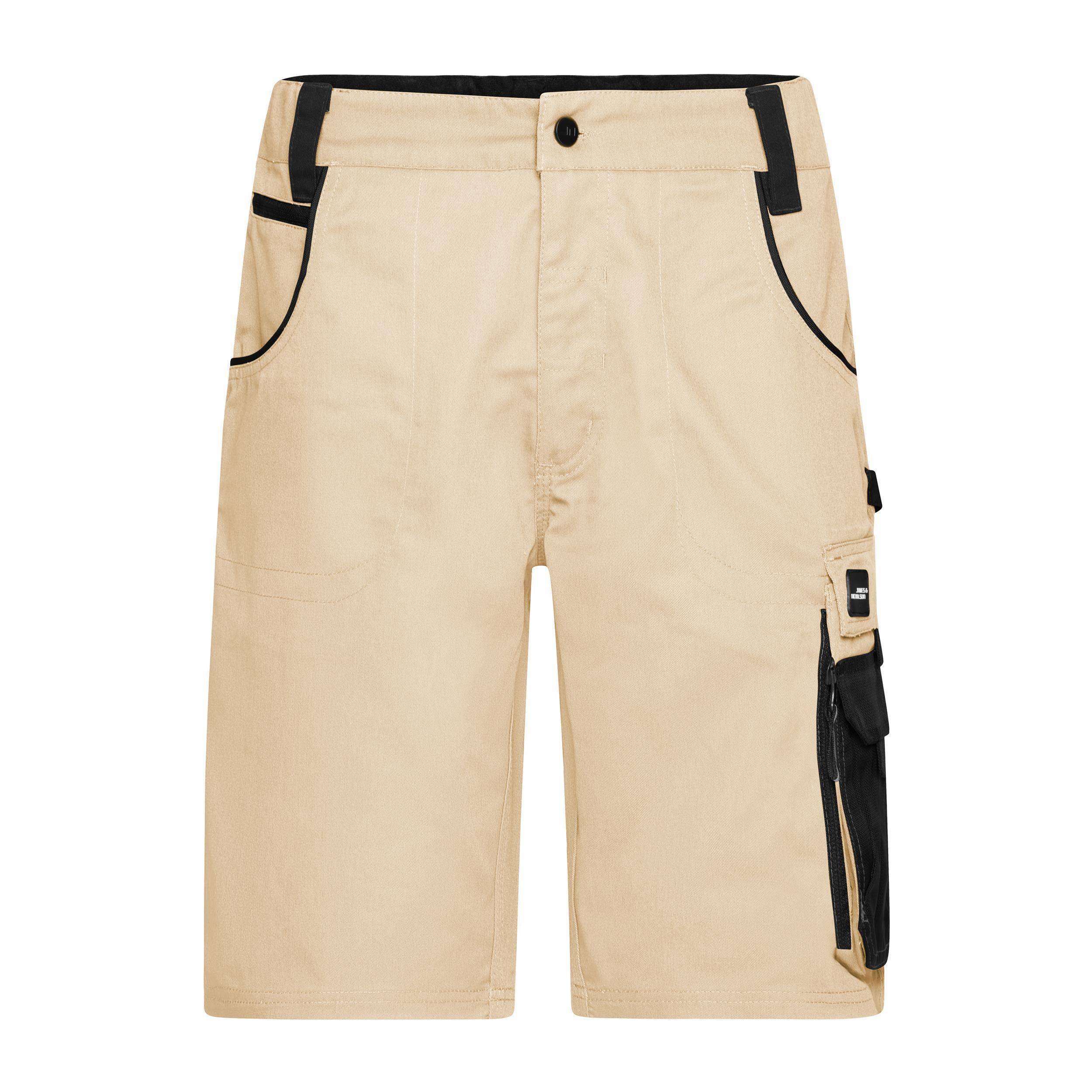 James & Nicholson® JN835 Workwear Bermudas Shorts stone/black_60