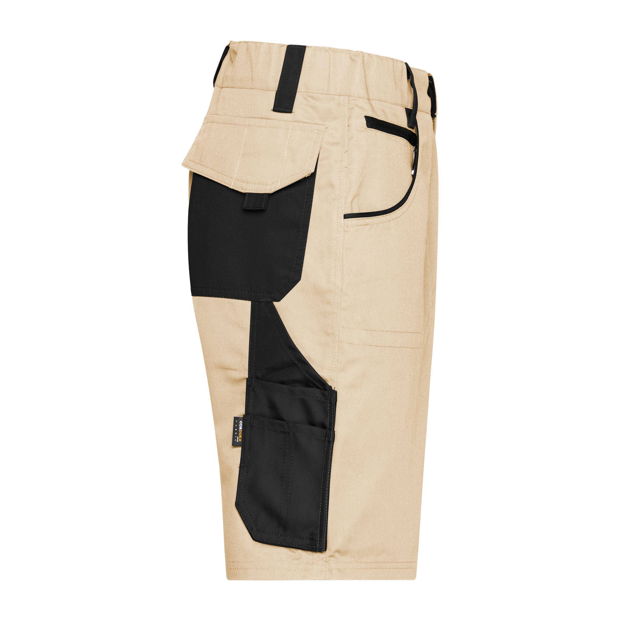 James & Nicholson® JN835 Workwear Bermudas Shorts stone/black_46