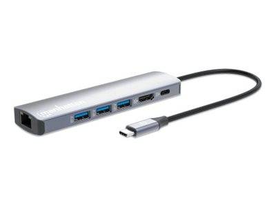 Manhattan - Dockingstation - für Laptop - USB-C