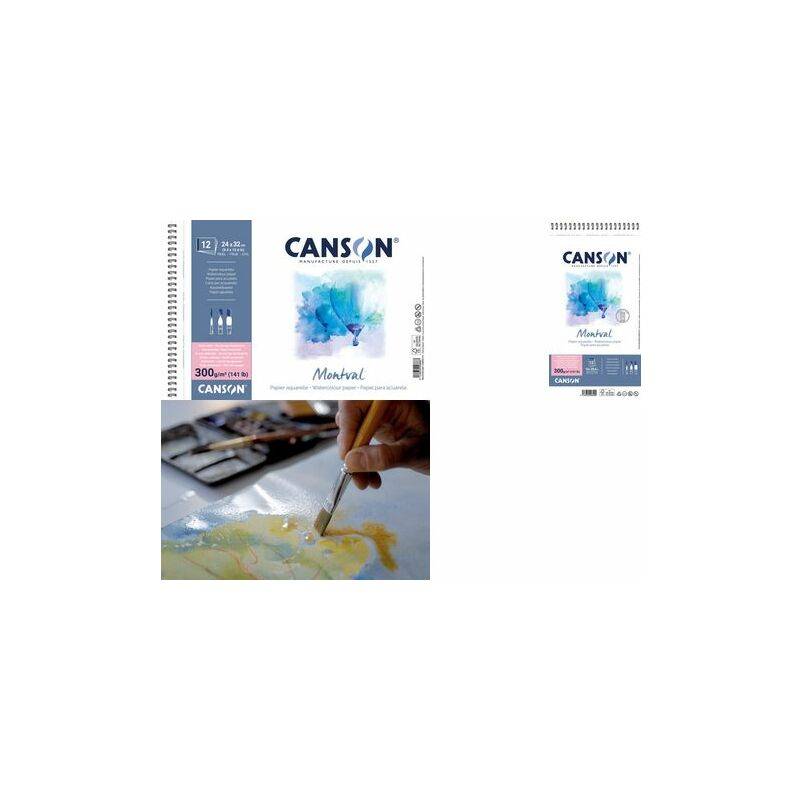 CANSON Aquarellblock "Montval", 135 x 210 mm, 300 g/qm