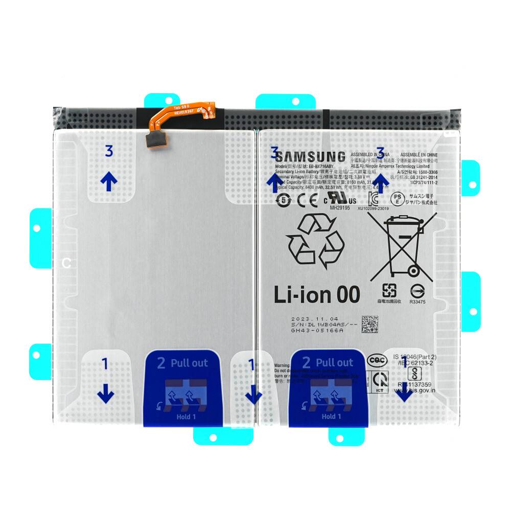 Original Akku Samsung Galaxy Tab S9 SM-X710 X716 EB-BX716ABY 8400mAh GH82-31774A