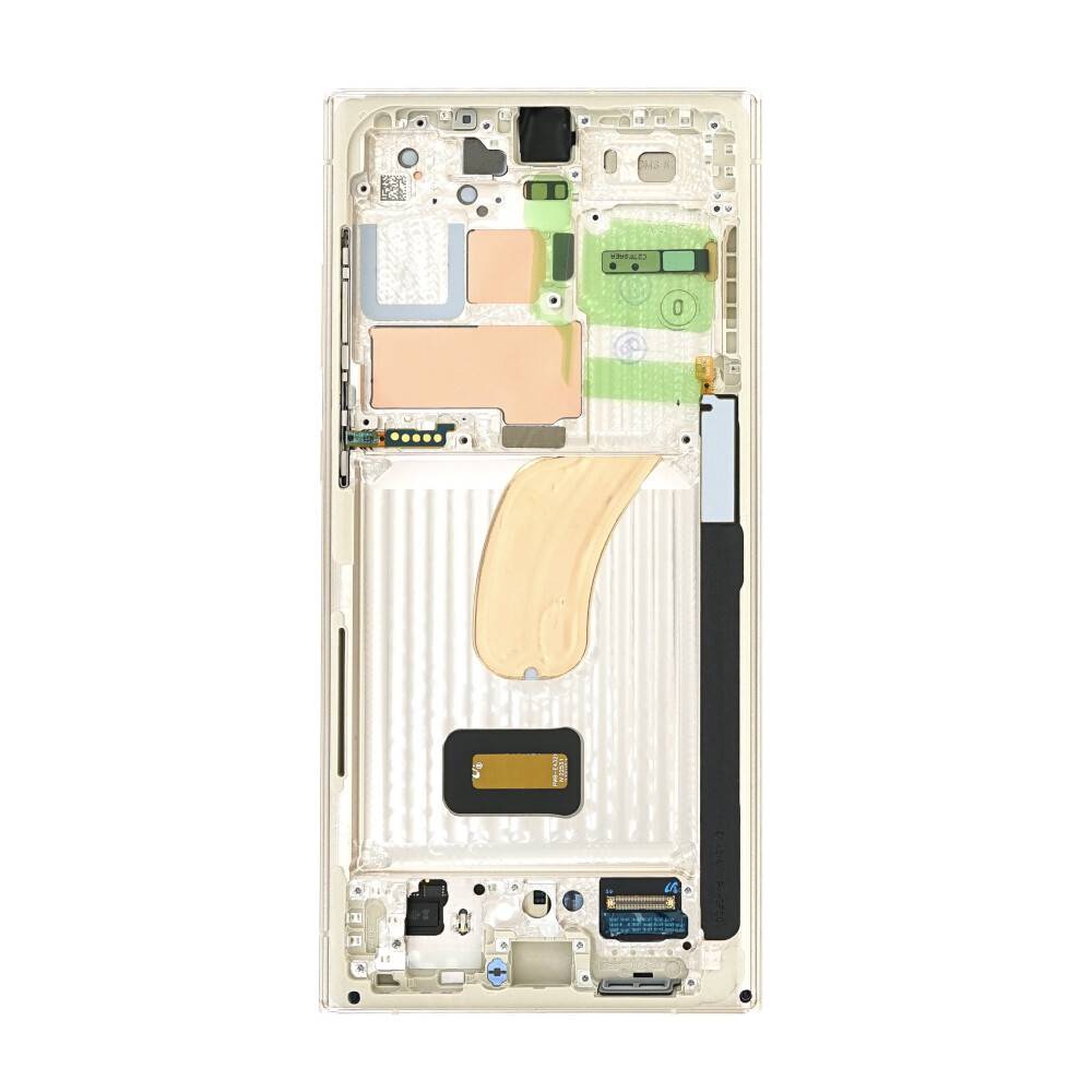 Original Display für Samsung Galaxy S23 Ultra S918 LCD +Rahmen Creme GH82-30466B