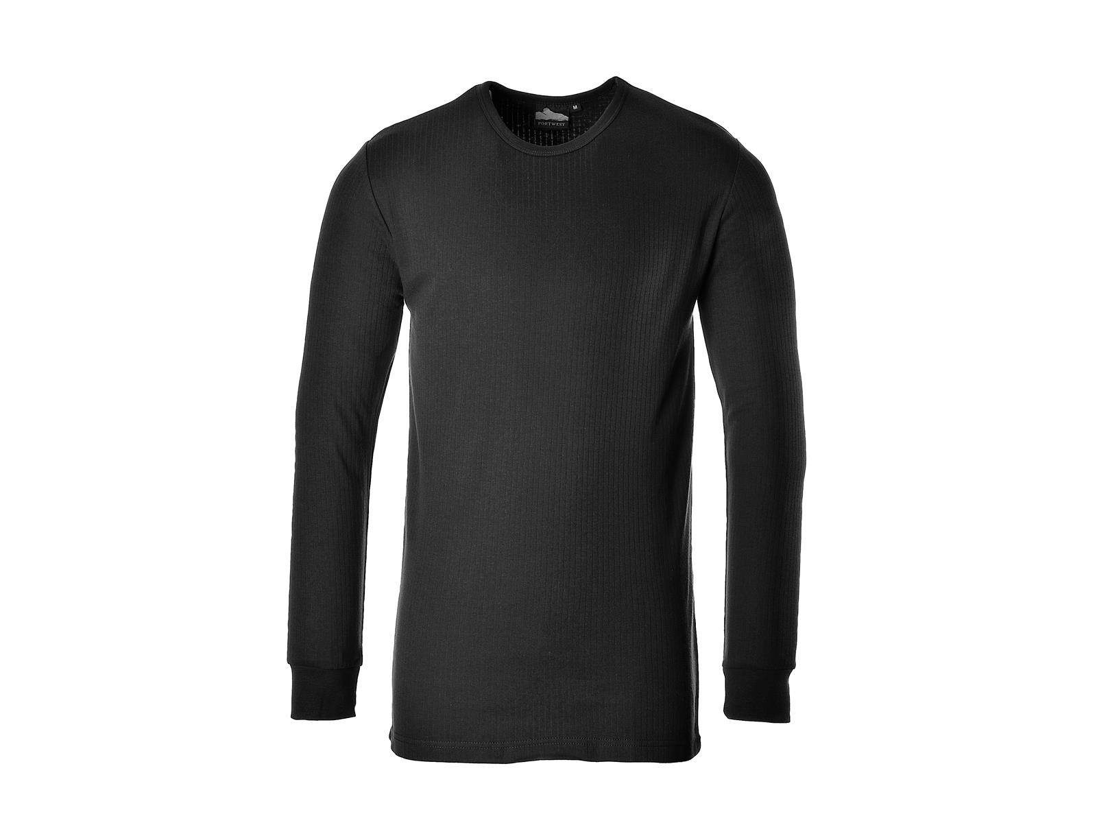 Portwest® Thermo-T-Shirt B123 mit langen Ärmeln Schwarz_XL