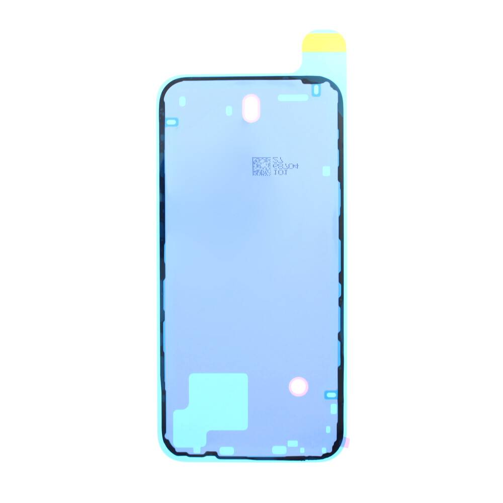 Ein schwach gefärbter Smartphone-Displayschutz mit blaugetönten Kanten und leicht sichtbaren Sensor-Aussparungen.