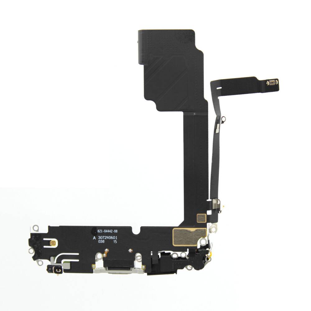Ladebuchse für iPhone 15 Pro Max Weiß Titanium Dock Connector Flex Ersatz