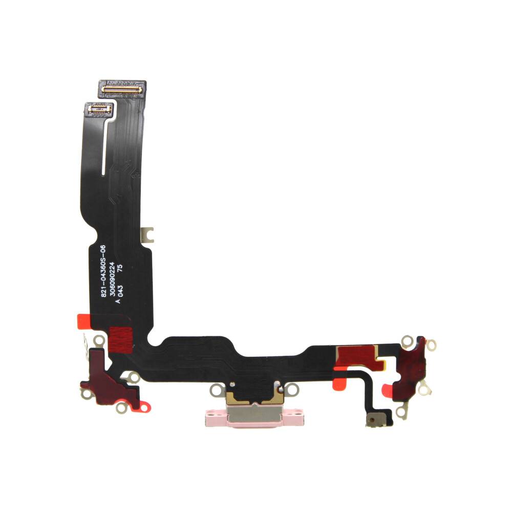 Ladebuchse für iPhone 15 Plus Rosa Dock Connector Flex