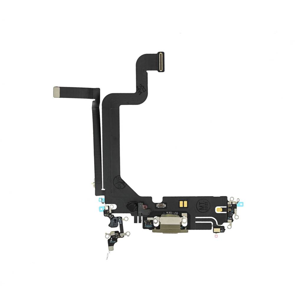 Ladebuchse für iPhone 14 Pro Max Gold Dock Connector Flex Ersatz
