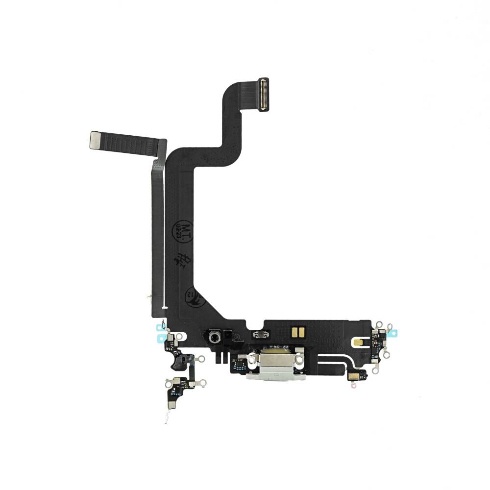Ladebuchse für iPhone 14 Pro Max Silber Dock Connector Flex Ersatz