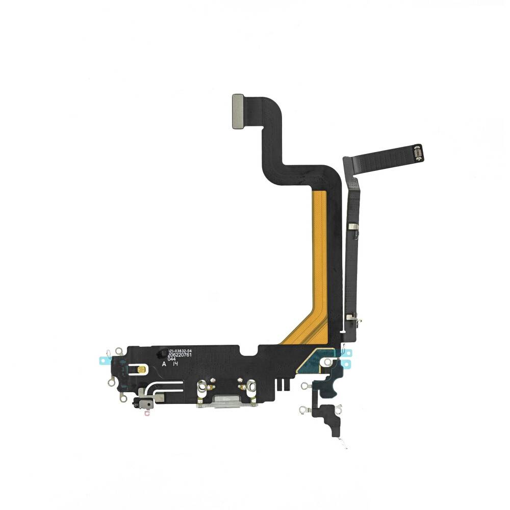 Ladebuchse für iPhone 14 Pro Max Silber Dock Connector Flex Ersatz