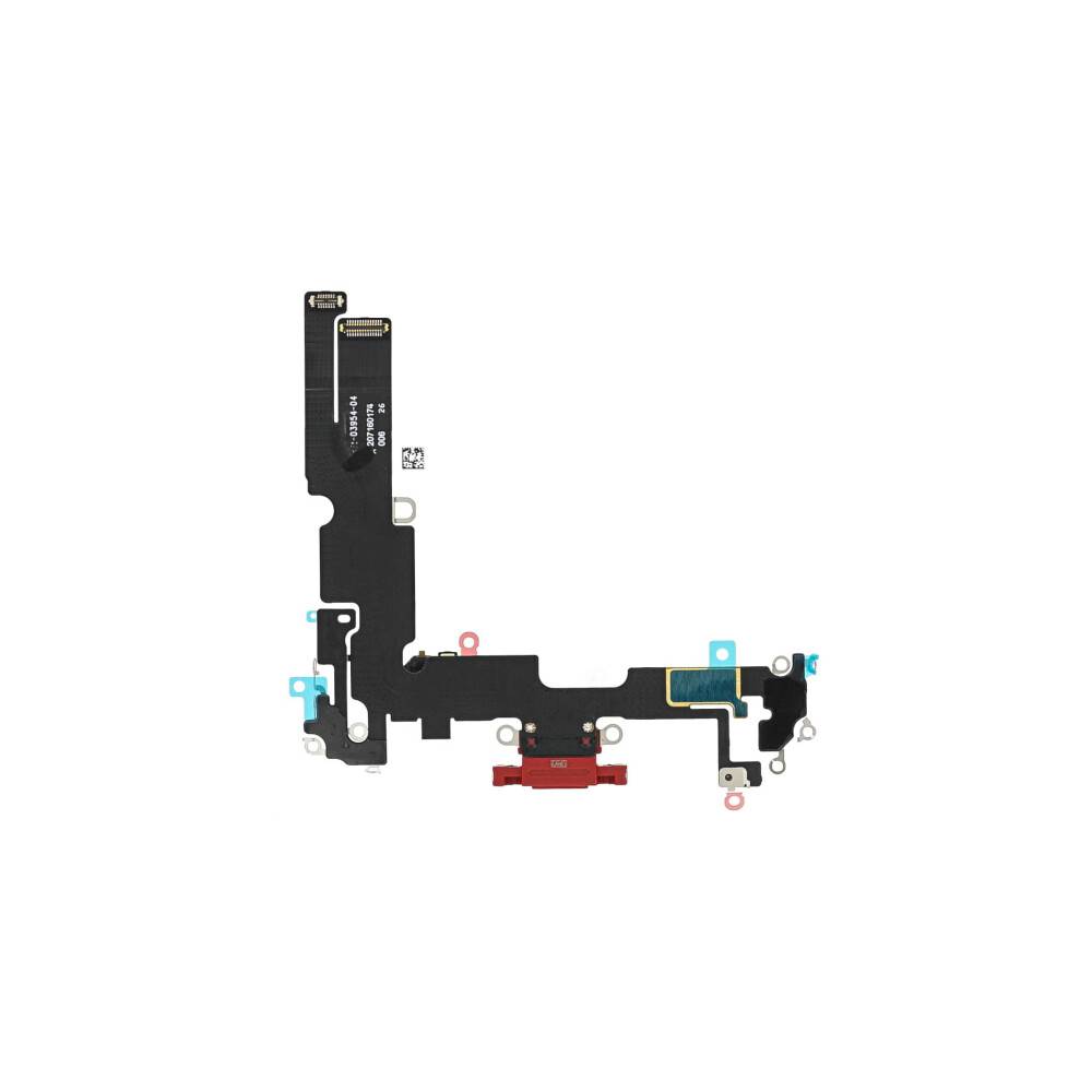 Ladebuchse für iPhone 14 Plus Rot Dock Connector Flex Ersatz