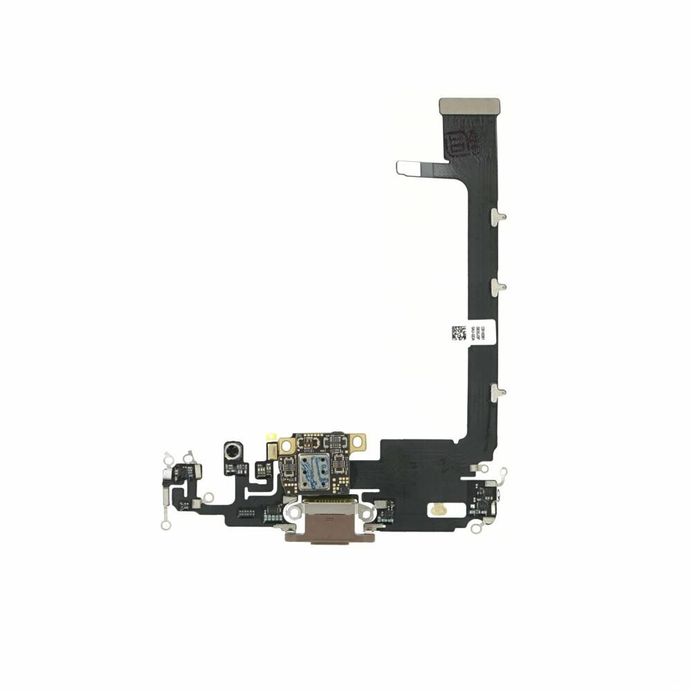 Ladebuchse für iPhone 11 Pro MAX Mattgold Lightning Flex