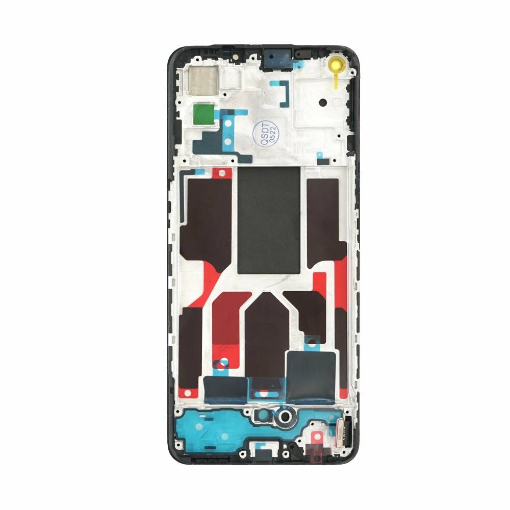 Display für OPPO A74 5G Schwarz LCD + Rahmen Touch Bildschirm