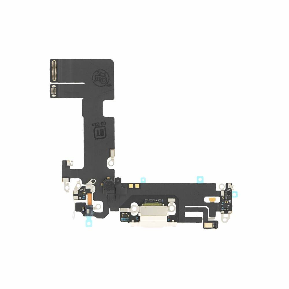 Ladebuchse für iPhone 13 Weiß Lightning Flexkabel Dock Connector Ersatz