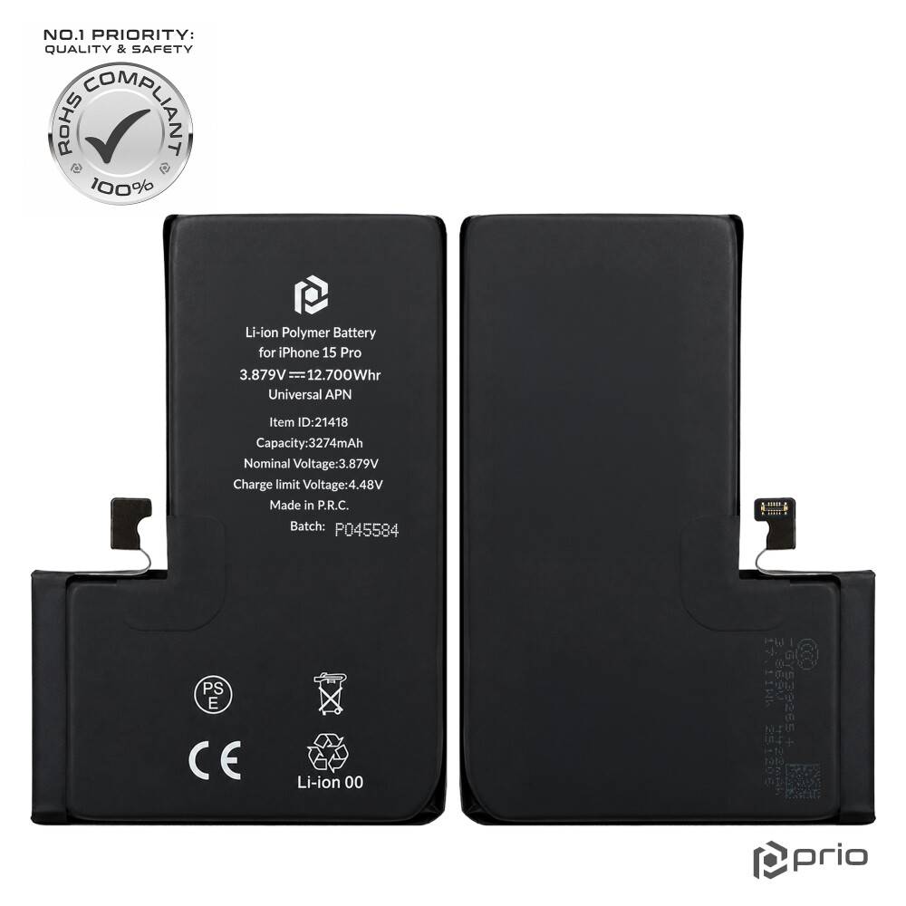 prio Akku für iPhone 15 Pro (Universal APN)