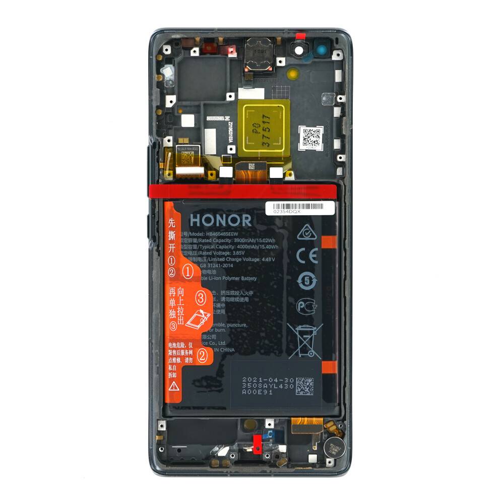 Original Display für Honor V40 02354DQX LCD Bildschirm Midnight Black