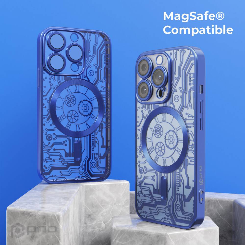prio elegante Handyhülle MAG für iPhone 11 Pro Max blau