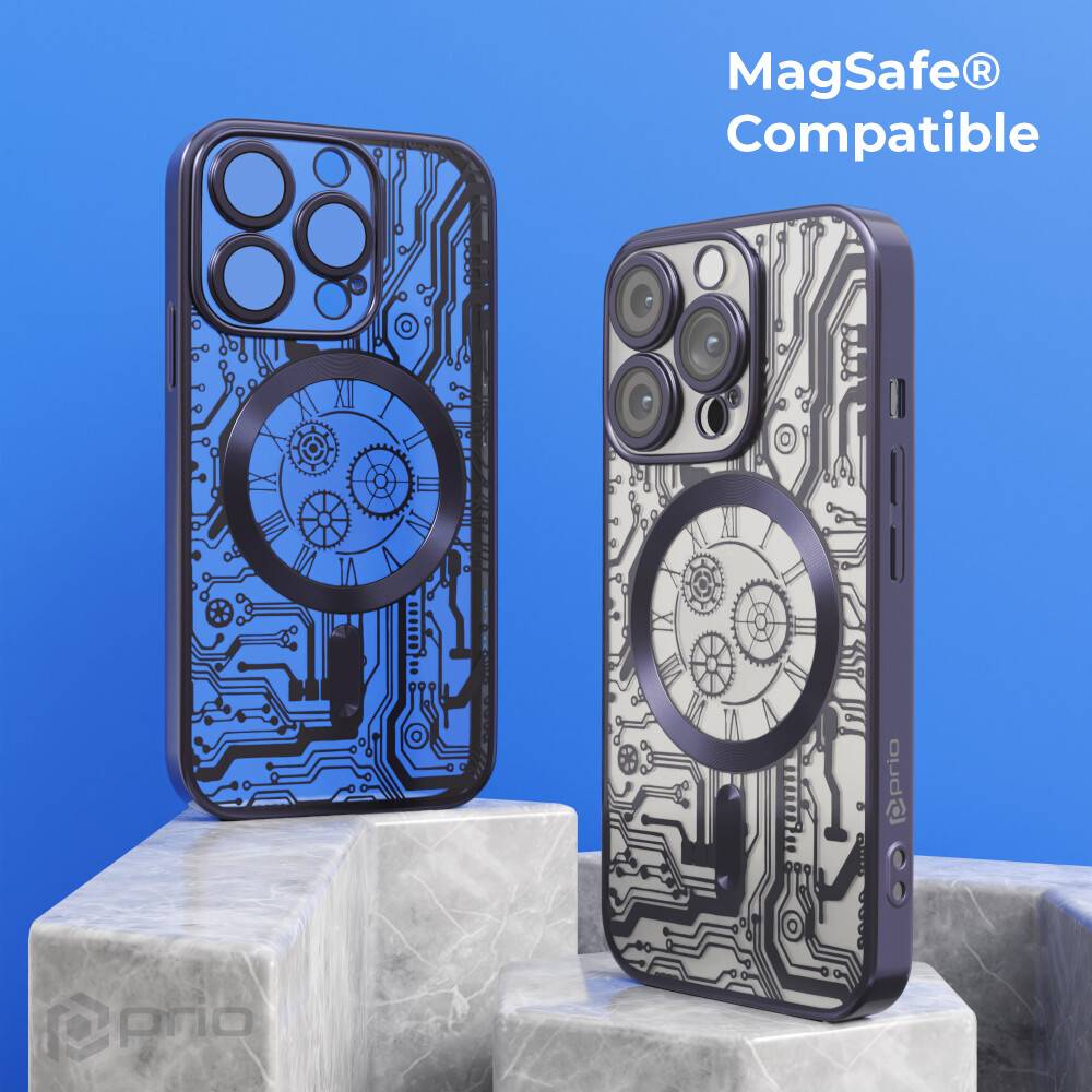 prio elegante Handyhülle MAG für iPhone 14 Plus schwarz