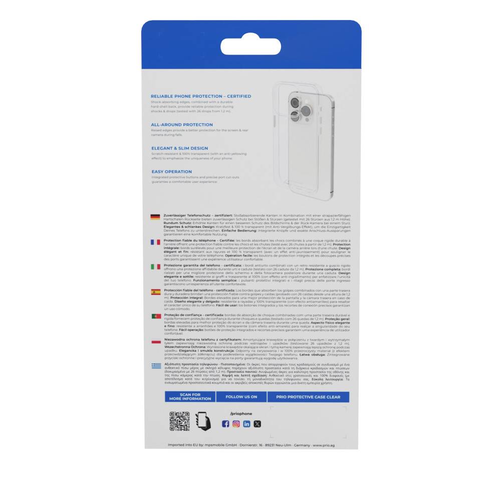 prio Schutzhülle für Samsung S24 Ultra klar