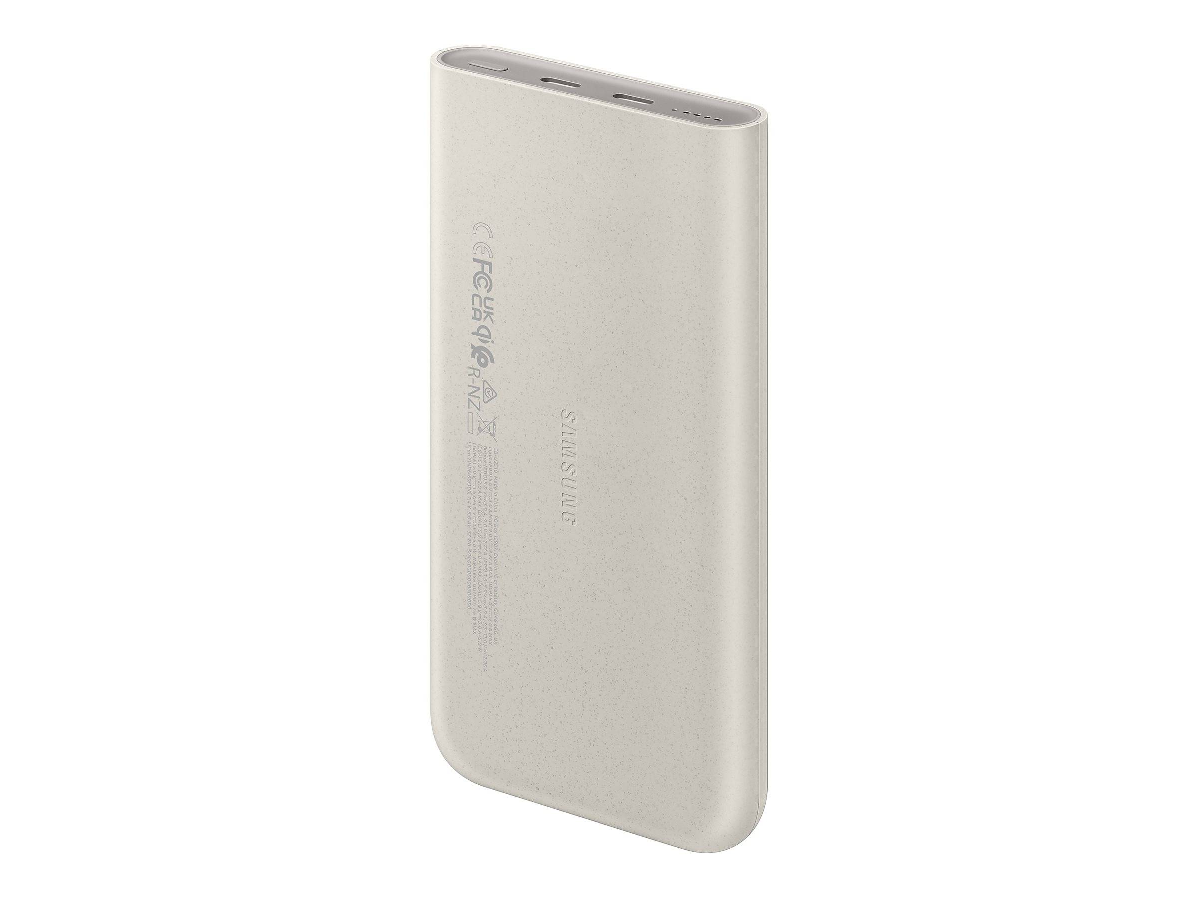 Original Samsung EB-U2510XUE Induktive Powerbank 10000 mAh 25W USB Beige