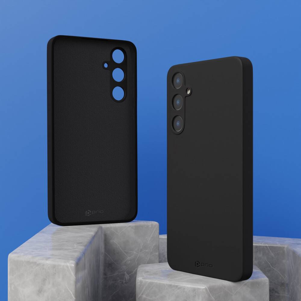 prio Liquid Silicone Case für Samsung A15 5G/A15 schwarz