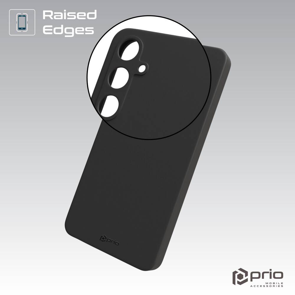 prio Liquid Silicone Case für Samsung S24 Ultra schwarz