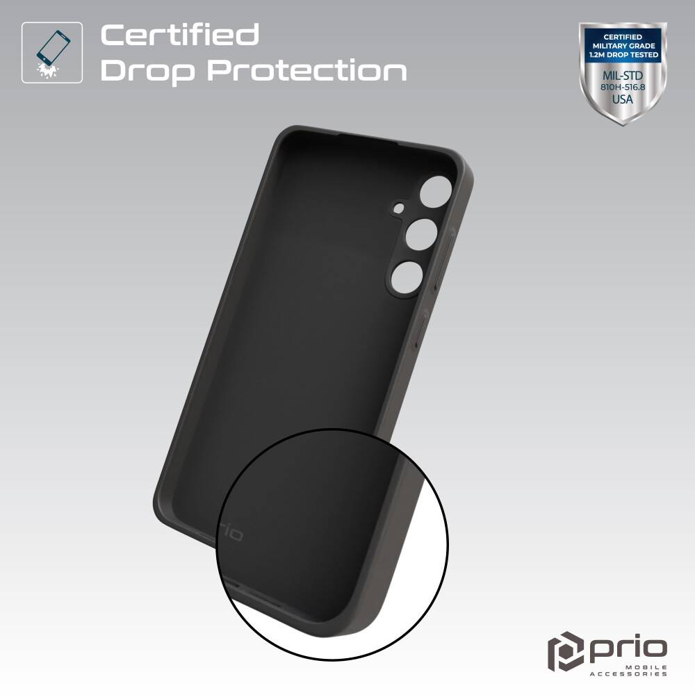 prio Liquid Silicone Case für Samsung S24 Ultra schwarz