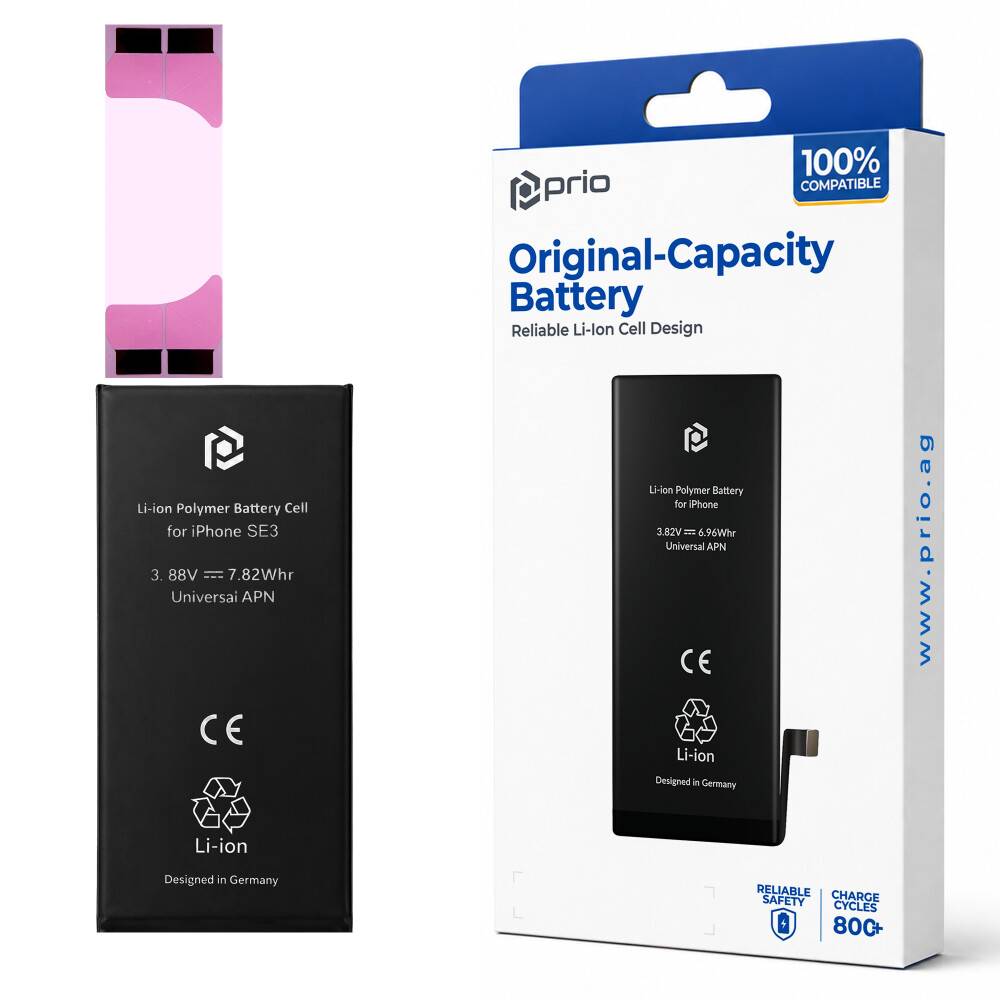 prio Akkuzelle für iPhone SE (2022) (ohne Flex-Kabel)