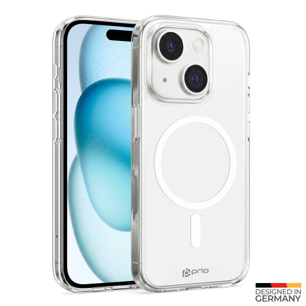 prio Schutzhülle MAG für iPhone 15 (6,1 Zoll) klar