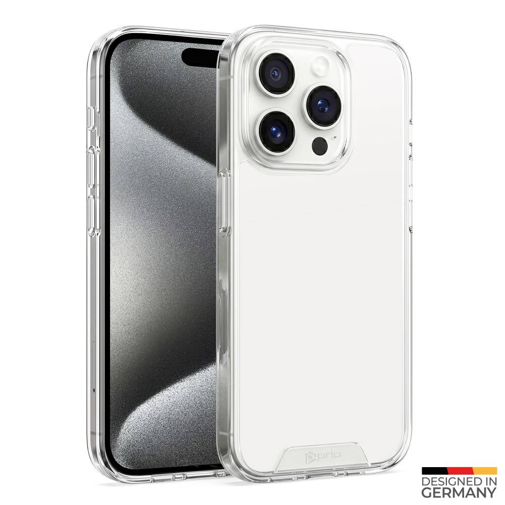 Prio Schutzhülle für iPhone 15 Pro Max (6,7 Zoll) klar
