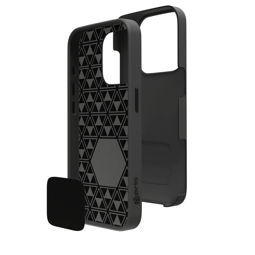 prio Schutzhülle für iPhone 15 Pro Max (6,7 Zoll) schwarz