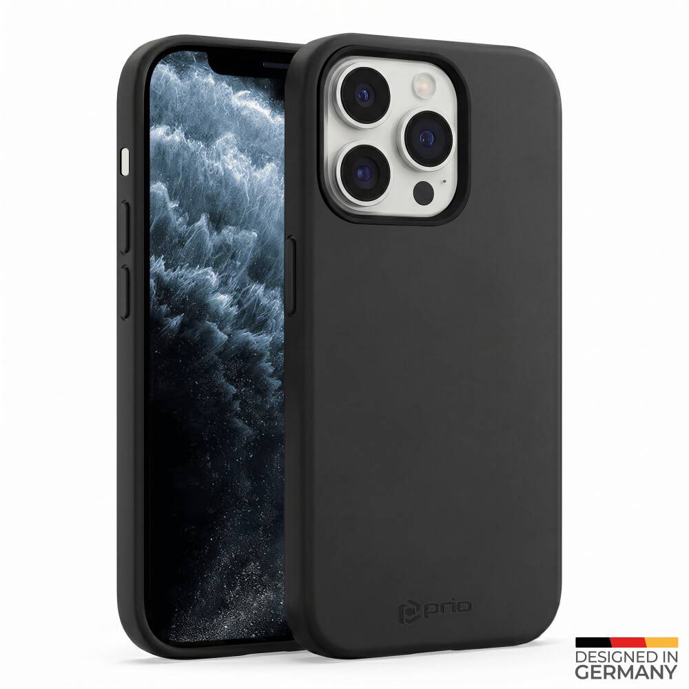 prio Silikonschutzhülle (Handytasche, Case, Cover Gehäuse) für iPhone 11 Pro schwarz