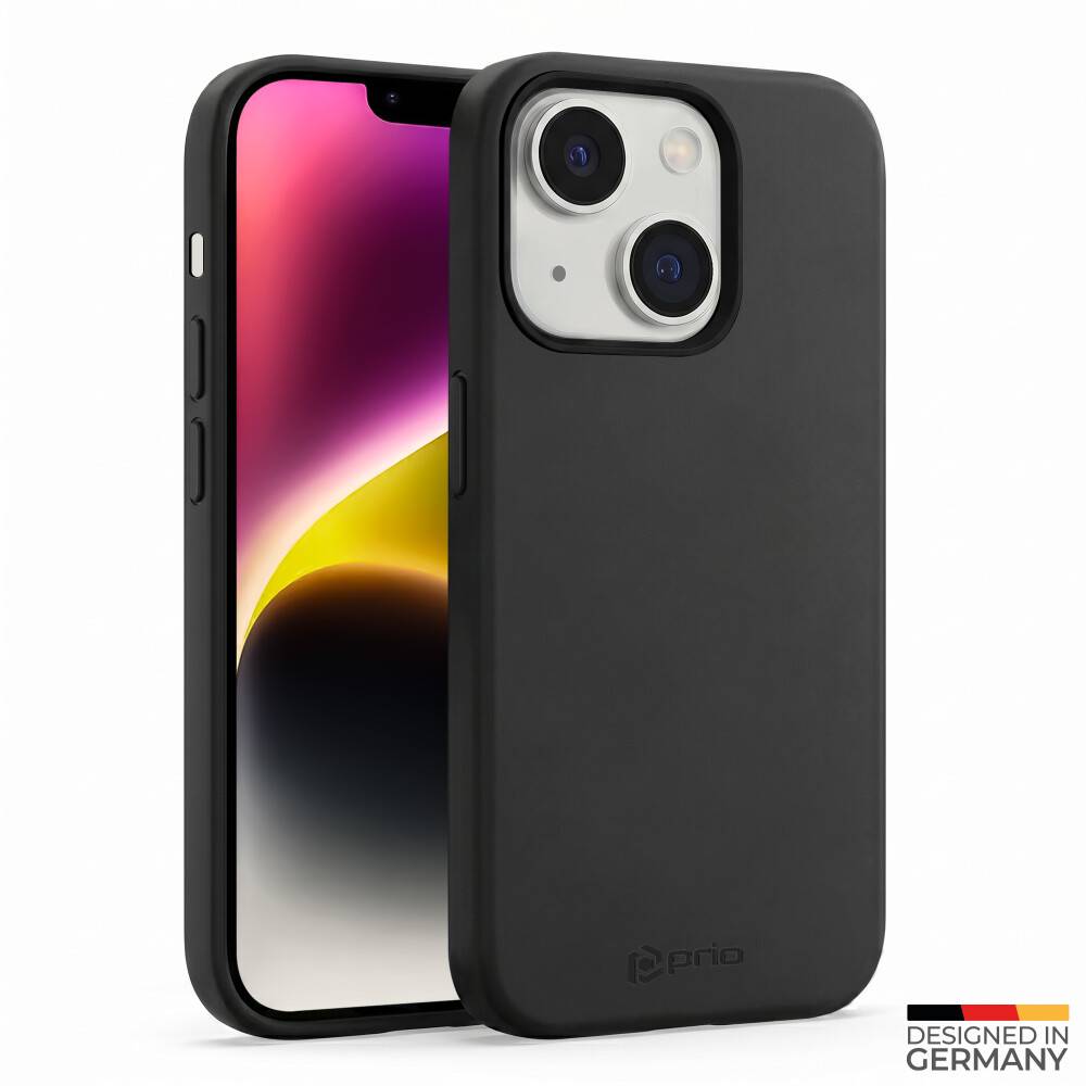 prio Silikonschutzhülle für iPhone 14 Plus schwarz