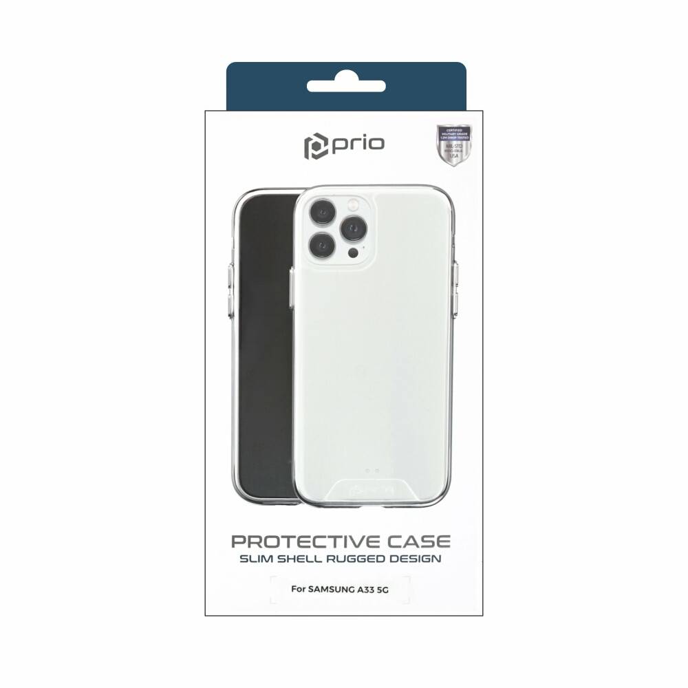prio Schutzhülle (Case, Cover, Handytasche) für Samsung A33 5G klar