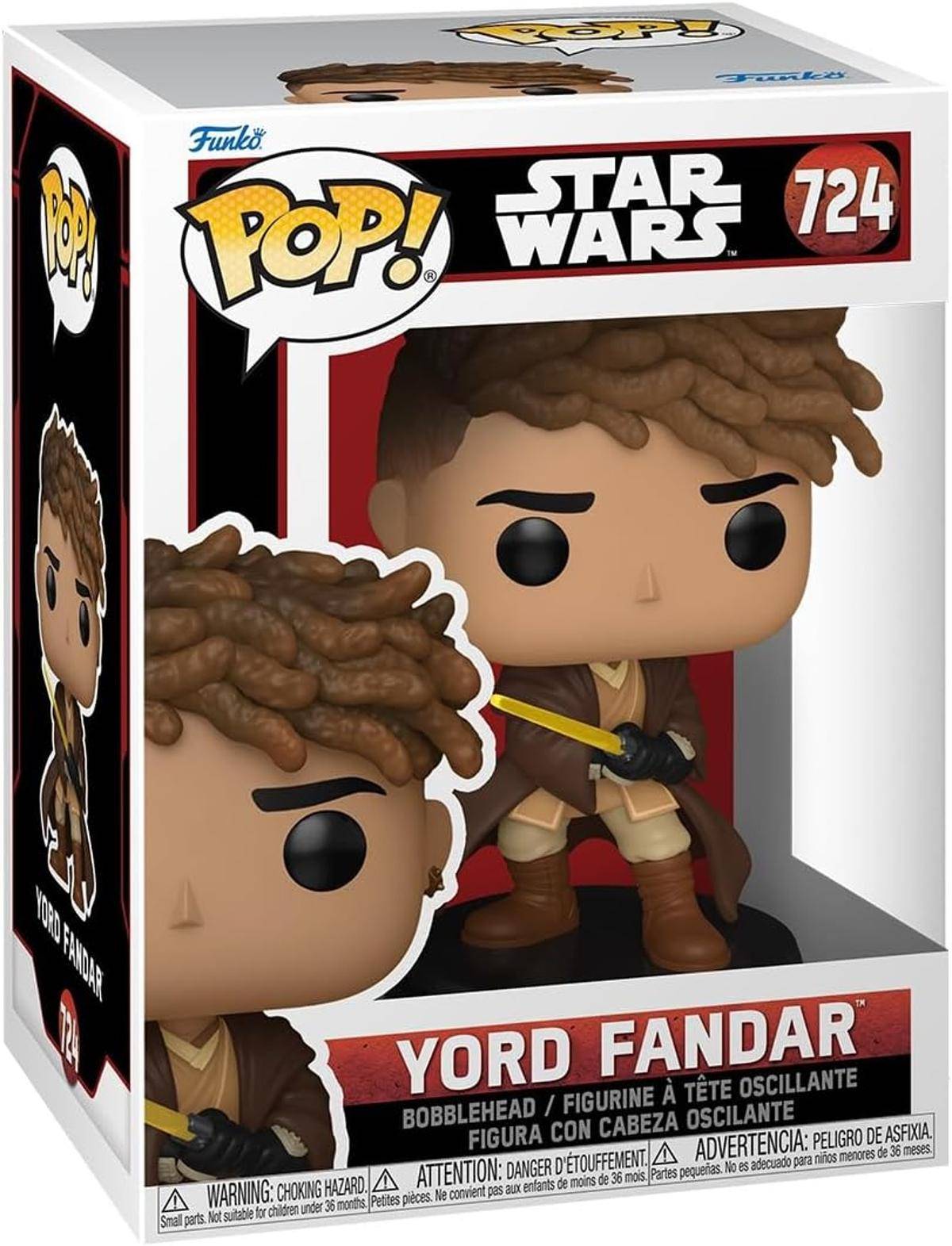 Funko Pop! Star Wars Vinyl-Figur von Yord Fandar in der Box, Nummer 724.
