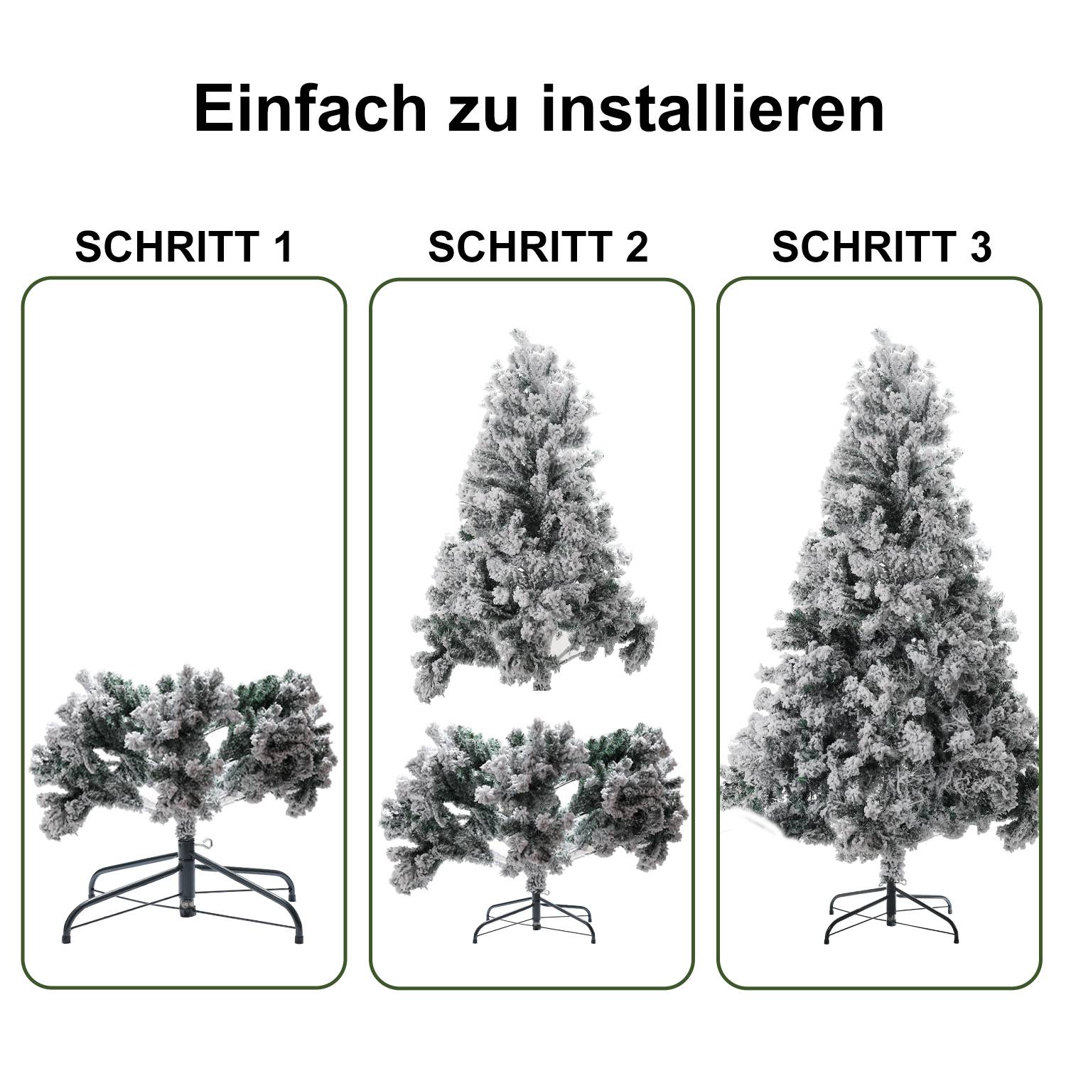 Weihnachtsbaum Beflockung Schneestaub Weihnachtsdekoration Kunstbaum 120cm mit Schneestaub