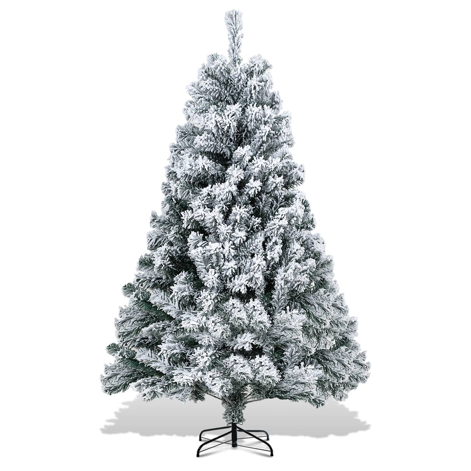 Weihnachtsbaum Beflockung Schneestaub Weihnachtsdekoration Kunstbaum 150cm mit Schneestaub