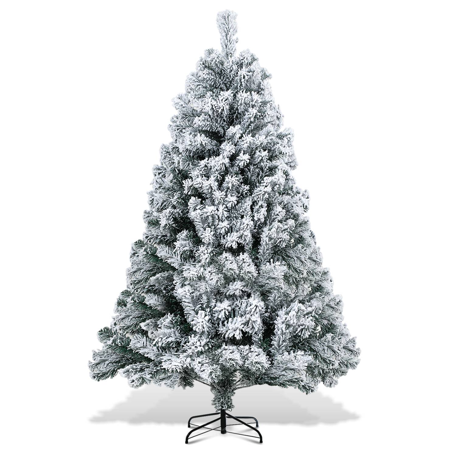 Weihnachtsbaum Beflockung Schneestaub Weihnachtsdekoration Kunstbaum 180cm mit Schneestaub