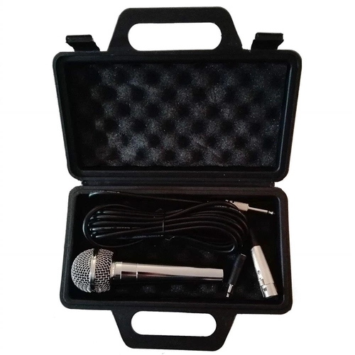 Dynamisches Mikrofon silber Gesang & Bühne + Koffer + 5m Kabel XLR KLINKE Mic Set Micro Gesangs Mikro dynamisch Dynamisches Mikrofon silber Gesang & Bühne + Koffer + 5m Kabel XLR KLINKE Mic Set Micro Gesangs Mikro dynamisch