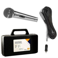 Dynamisches Mikrofon silber Gesang & Bühne + Koffer + 5m Kabel XLR KLINKE Mic Set Micro Gesangs Mikro dynamisch Dynamisches Mikrofon silber Gesang & Bühne + Koffer + 5m Kabel XLR KLINKE Mic Set Micro Gesangs Mikro dynamisch