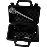 Dynamisches Mikrofon silber Gesang & Bühne + Koffer + 5m Kabel XLR KLINKE Mic Set Micro Gesangs Mikro dynamisch Dynamisches Mikrofon silber Gesang & Bühne + Koffer + 5m Kabel XLR KLINKE Mic Set Micro Gesangs Mikro dynamisch