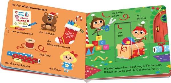 Meine ersten Wörter: Frohe Weihnachten – Sprechen lernen mit großen Schiebern für Kinder ab 12 Monaten