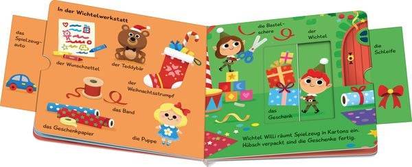 Meine ersten Wörter: Frohe Weihnachten – Sprechen lernen mit großen Schiebern für Kinder ab 12 Monaten