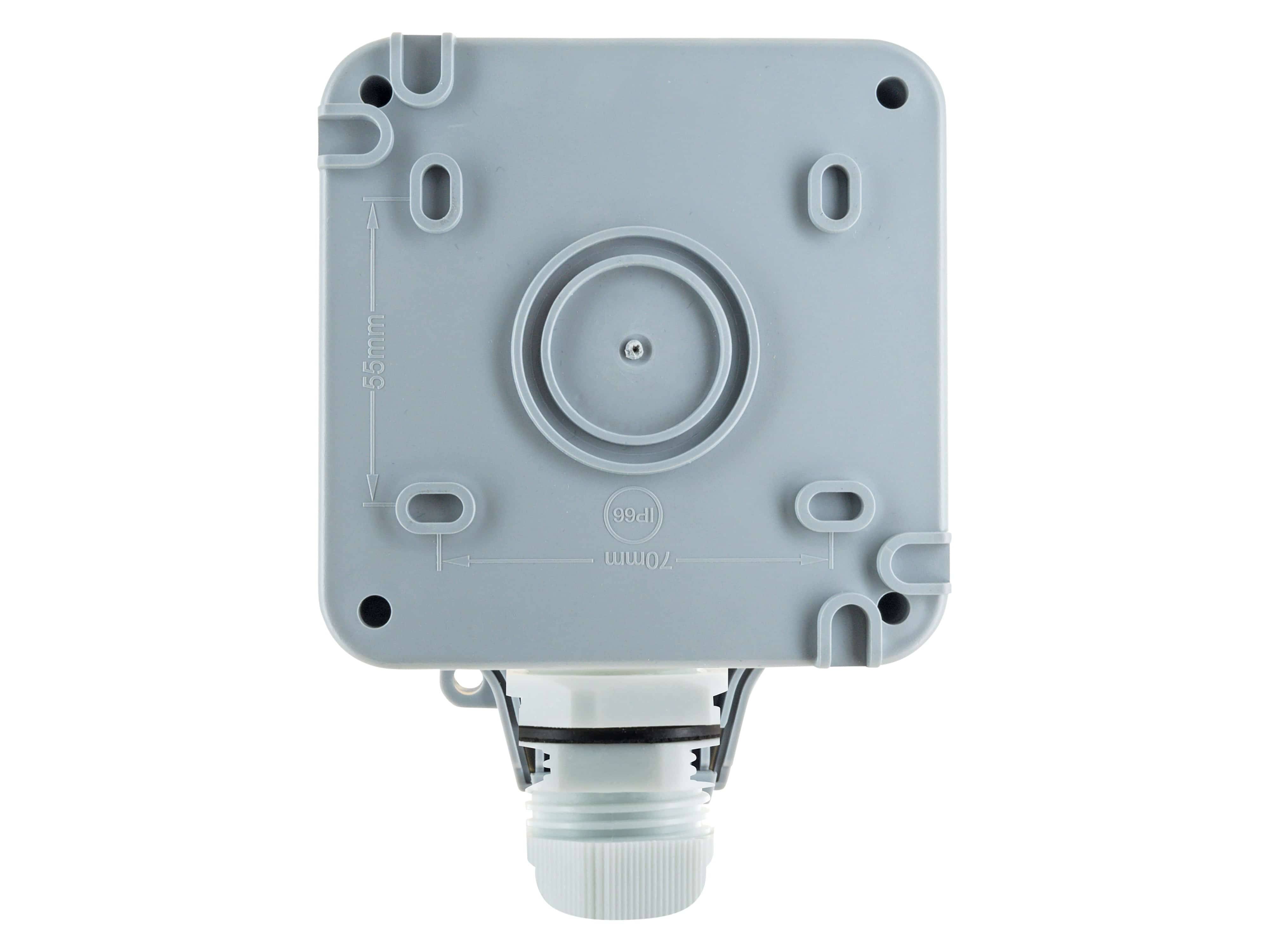 SCHWAIGER Außensteckdose SOAD0100, 1-fach, AP, IP66