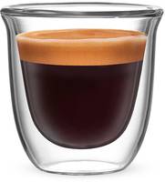 Bialetti 2-tlg. Gläserset Firenze, doppelwandig, 80 ml, Transparent, Glas, Rund, 2 Stück(e), 160 °C, 80 ml
