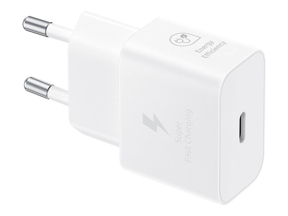 Samsung EP-T2510NWEGEU 25W SFC USB-C GaN Wandladegerät – Weiß