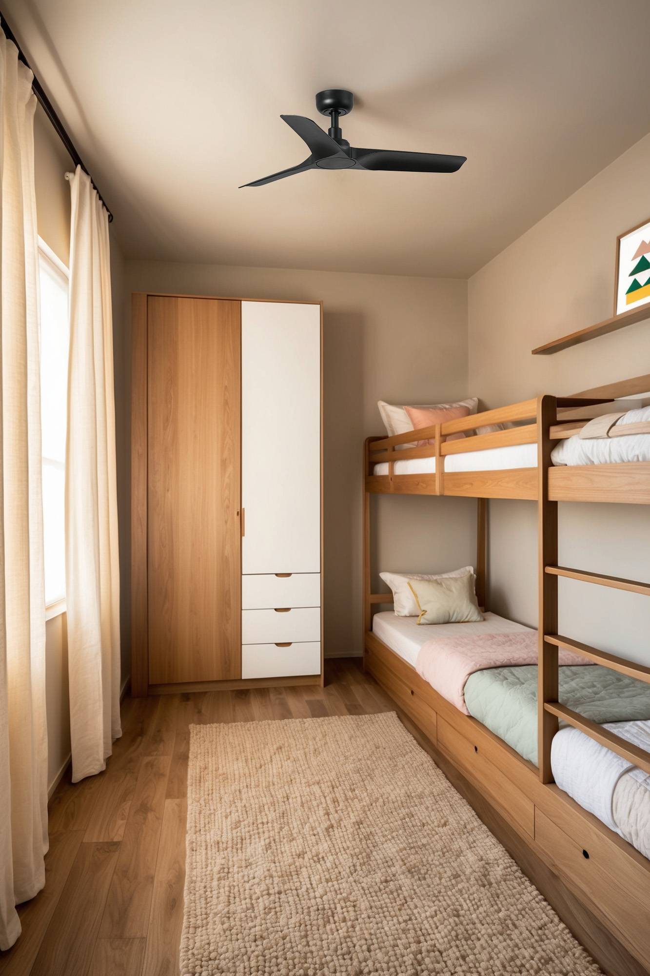 DC Deckenventilator Hey S Schwarz