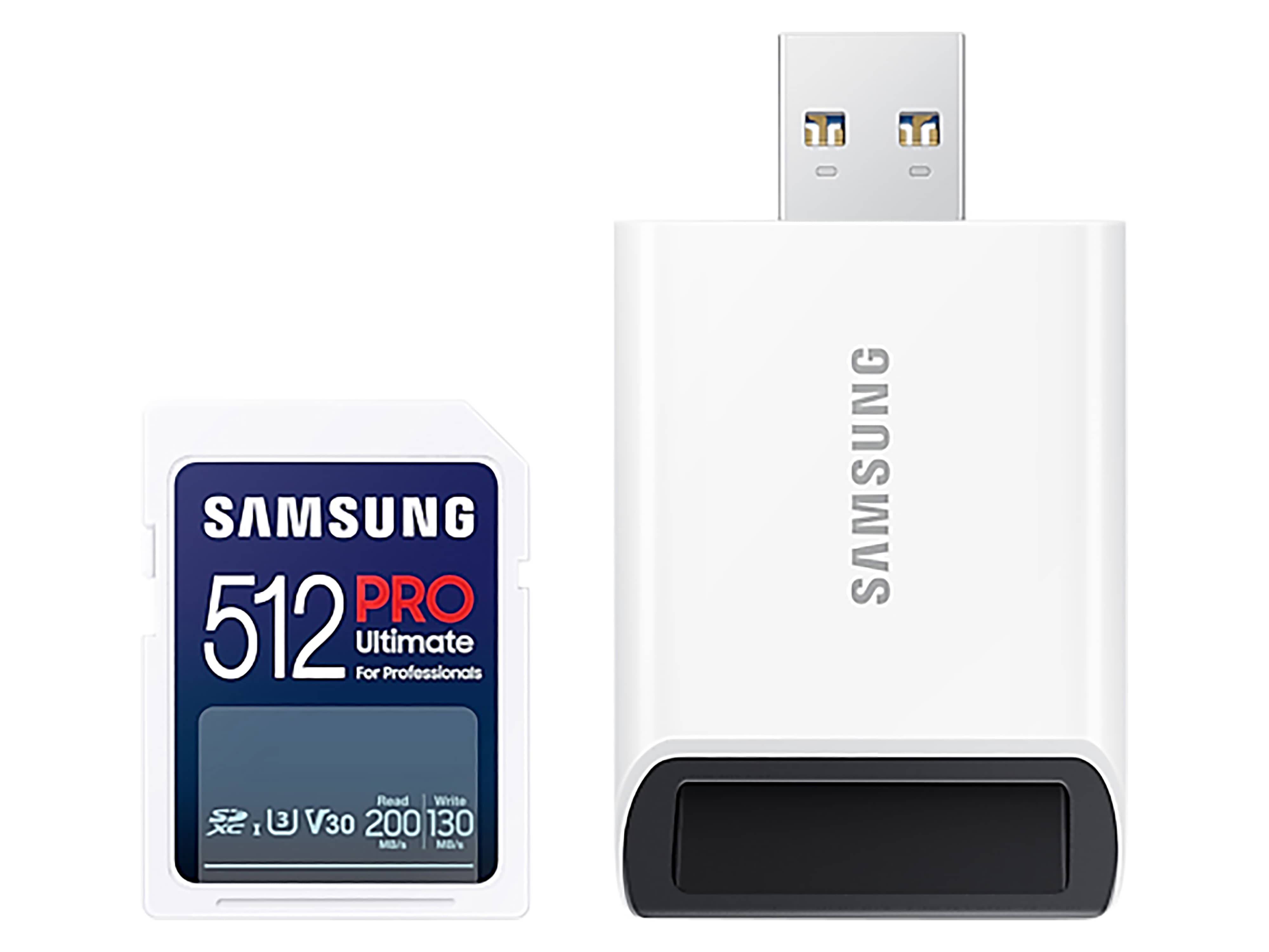 SAMSUNG SDXC-Speicherkarte PRO Ultimate 512 inkl. USB-Adapter
