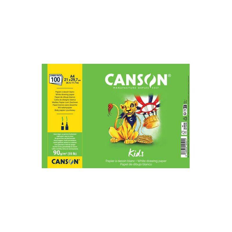 CANSON Zeichenpapier Kids, DIN A3, 90 g/qm