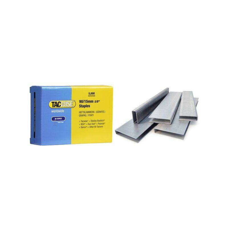 TACWISE Schmalrückenklammern 90/35 mm verzinkt, 5.000 Stück